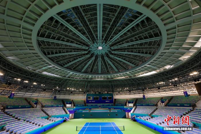 宁波网球中心新场馆启用 茶花屋盖亮相迎2025赛事